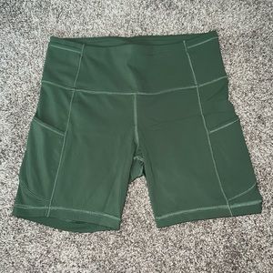 Lululemon wunder train high rise shorts with pockets